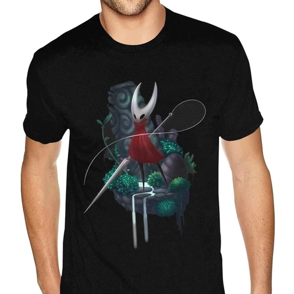 2025 Silk Song Графическое Искусство Hollow Knight Смешная Игра Классическая Футболка Мужская Графика Черепа Готика Аниме Футболка Хип-Хоп Принт Футболки Топы