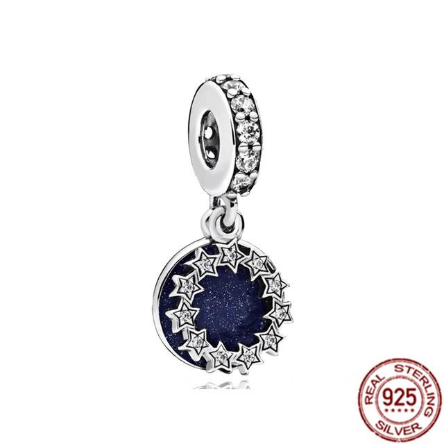 Подвеска с несколькими узорами подходит для браслета/ожерелья из стерлингового серебра 925 пробы, подвеска из бисера, ювелирные изделия для мамы, фестиваля