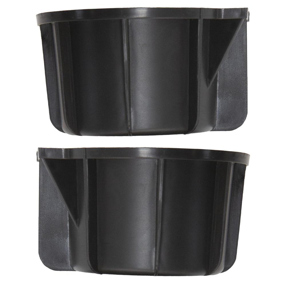 1 Pair Front Center Console Cup Holder Rubber Insert For 2009-2014 Ford F-150