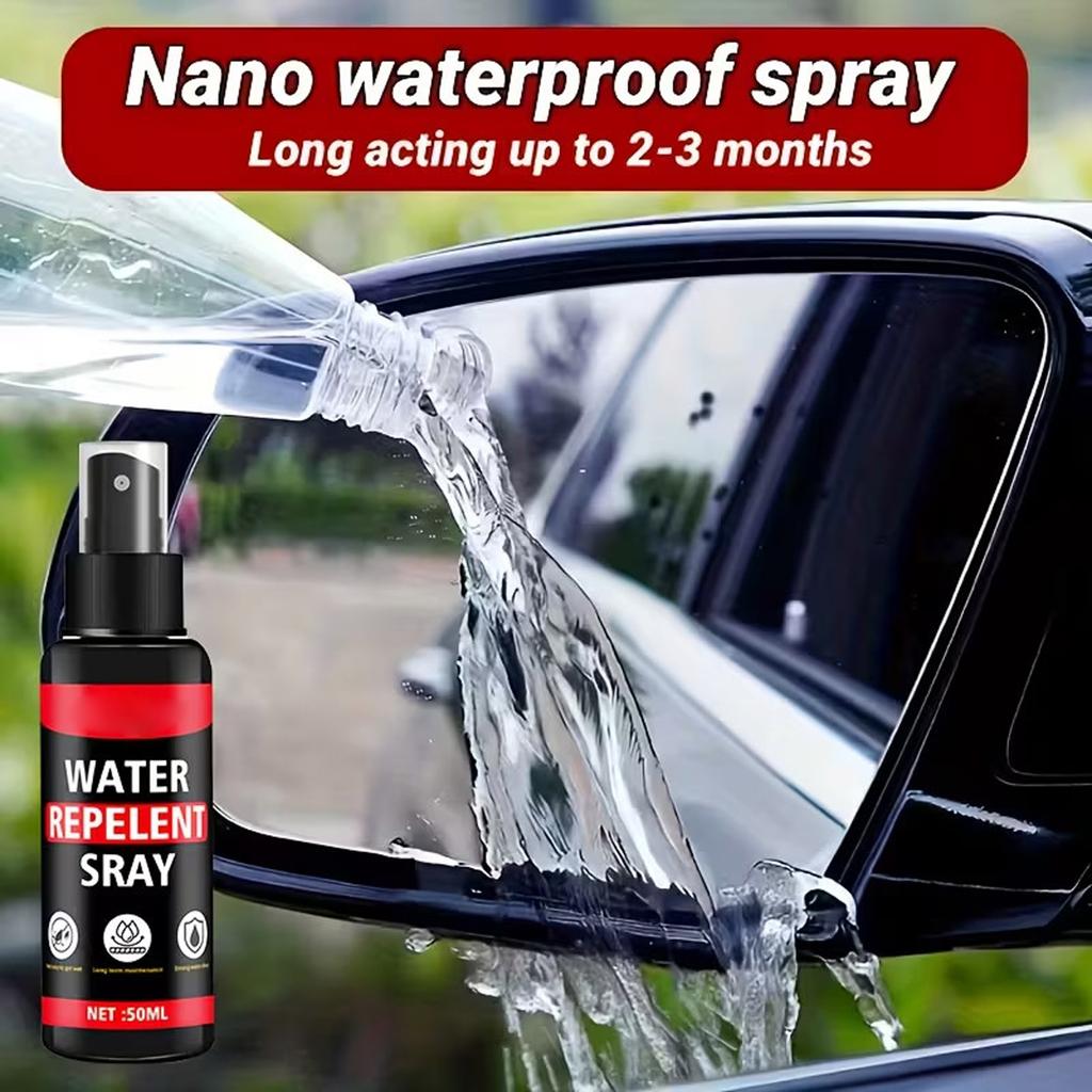 Car Rain Spray, Car Glass Coating Agent, Car Rearview Mirror Defogger, Water Droplet Remover, Glass Cleaner.(100ml)