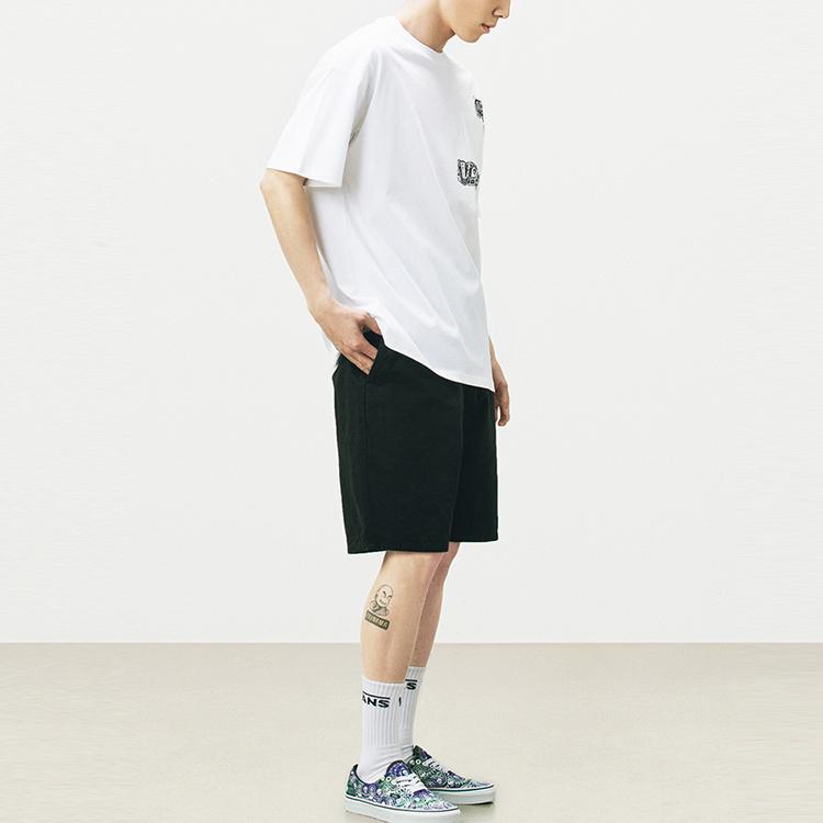 Vans X Duyanaizi Футболки Унисекс Белые С круглым вырезом Умеренный Прямой крой VN0A5F43WHT