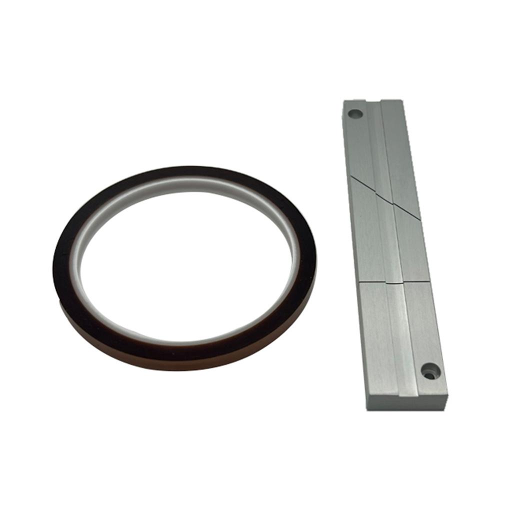 High Quality Aluminum Tape Splicing Block 1/4 10Inch Tape Splicing Set for Revoxsonido 1/4 10In Tape Durable& Reliable