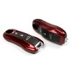 For Porsche Key Case Modified Cayenne 718macan911 Paramela Taycan Cherry Red