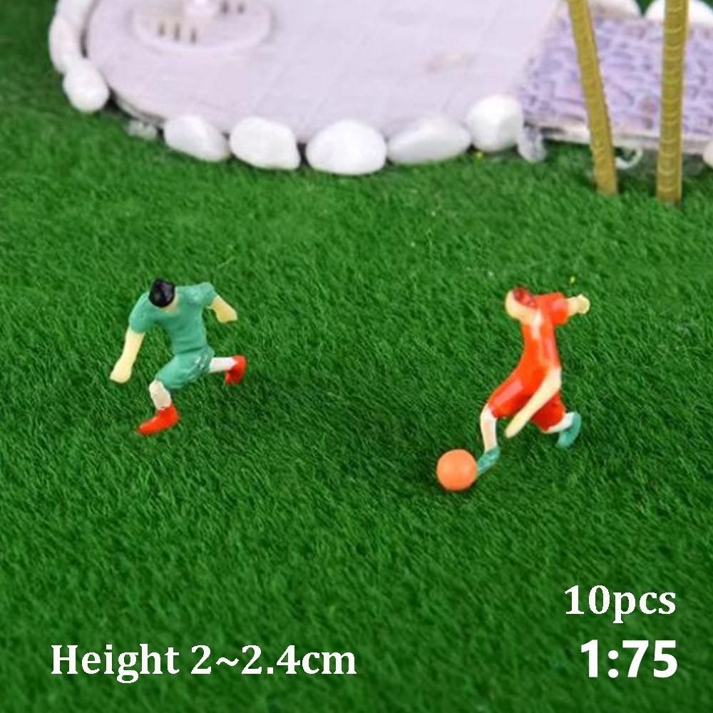 10pcs 1/75 1/50 Scale Making Football Game Scene Colorful Football Sports People