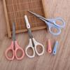 Multifunctional Straight Curved Tip Scissors Stainless Steel Round Head Nose Hair Scissors Beauty
