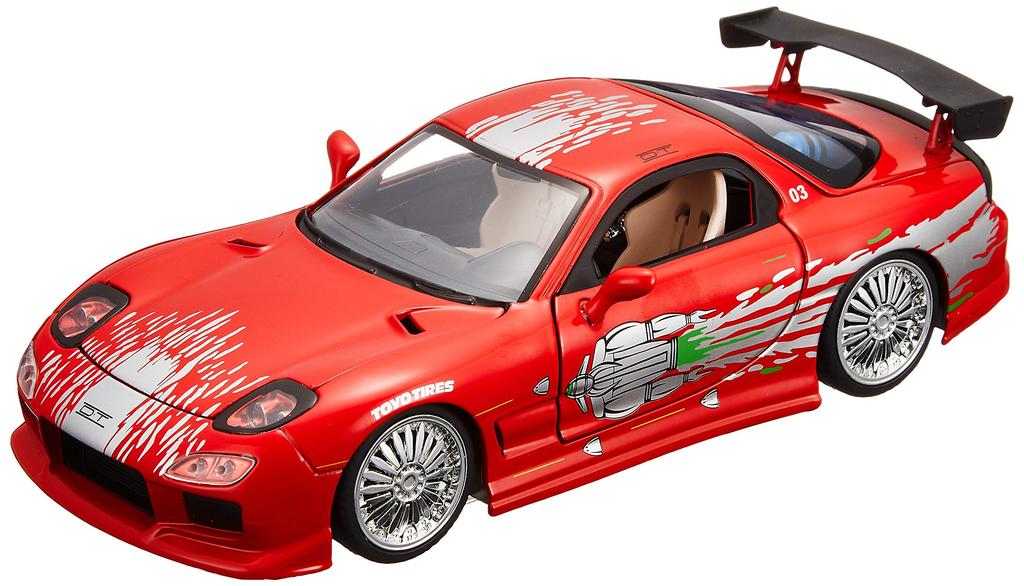Jada ИГРУШКИ Мини-машинка Размер MAZDA Форсаж 1/24 ФОРСАЖ RX-7 Доминика &
