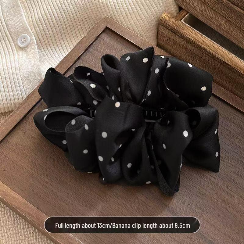 2025 Pleated Mesh Banana Clip: Korean Style High Ponytail Fixing Artifact with One-Word Twist