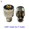 1Pcs PL259 SO239 UHF To F Male Female Straight Connector F To SL16 UHF Male Female Coax Test Converter Adapter RF Brass Copper