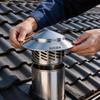 Weatherproof Rain Cover Stainless Steel Cone Top Chimney Cap Durable Chimney Cap  Rain Protection