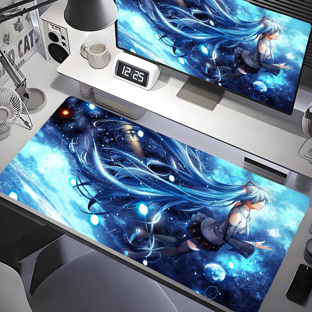 HHatsunes Miku Mouse Pad Desk Mouse Pad Cute HD Desk Pad Extended Gaming Keyboard Mats Large xcm XXL Gamer Mousepad