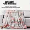 Pastel Gnome Couple Swing Throw Blanket Warm Throw Lightweight Cozy Flannel Cover for Living Room Christmas Valentine's Day Gift