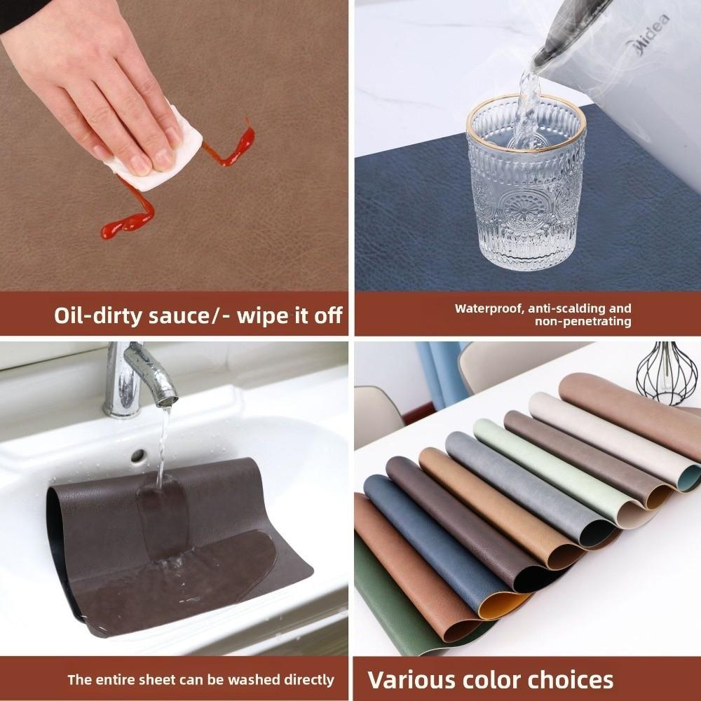 Dual-Sided Placemats Irregular Shape Place Mats Stylish Dinnerware Mats  for Dining Room