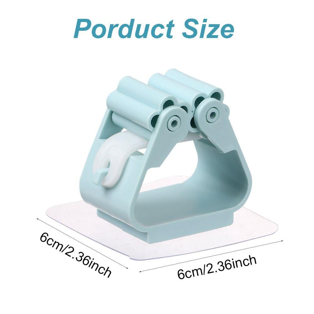 Home Self Adhesive Palm Shape Organizer Mop Holder Wall Mounted Hooks Broom Hanger Mop Clip