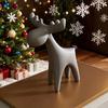 Reindeer Figurine 3D Printed Small Deer Statue Christmas Tabletop Ornament for TV Stand Shelf Wine Rack Cabinet Mantle Decoration