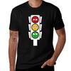 Traffic Light Moods T-Shirt Funny T Shirts Dark Humor Man T Shirts Cotton T-Shirt