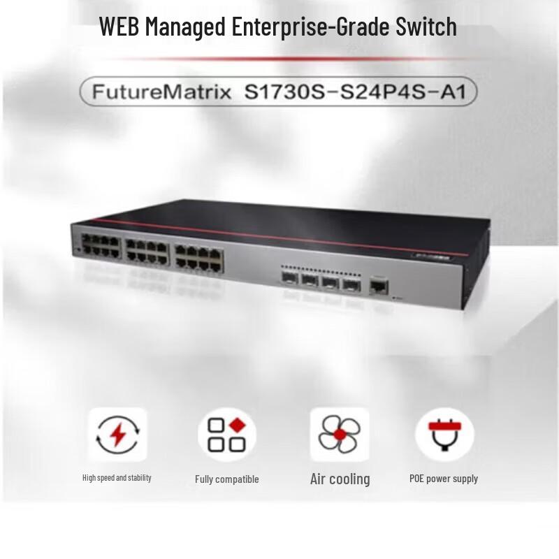 Huawei S1730S-S24P4S-A1/A2 24-Port Gigabit Enterprise PoE Switch