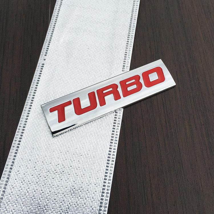 Automotive 3D Turbocharged Hybrid AWD Metal Car Sticker V6 V8 Ss Displacement Decorative Tailgate GT