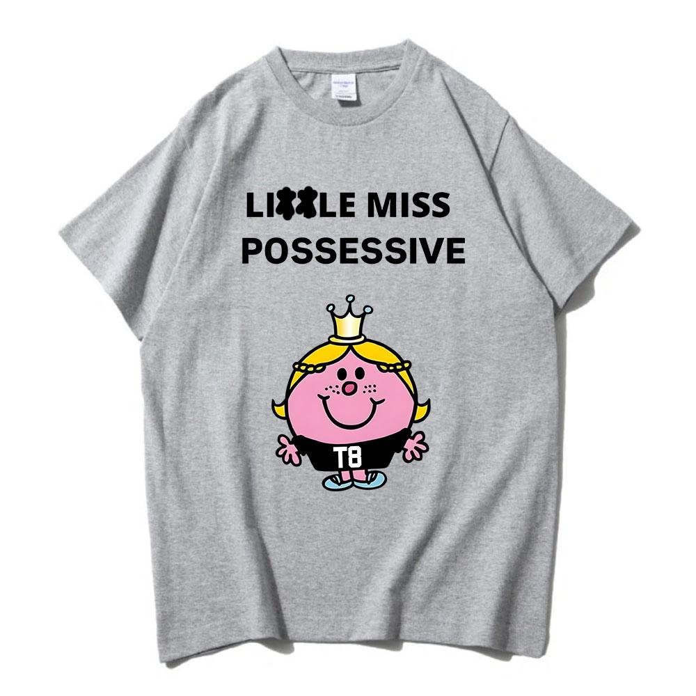 Тейт МакРей Певица Графические футболки Miss Possessive World Tour 2025 Футболка Хлопок Высокое качество Мужская футболка Унисекс Уличная одежда Мужской топ