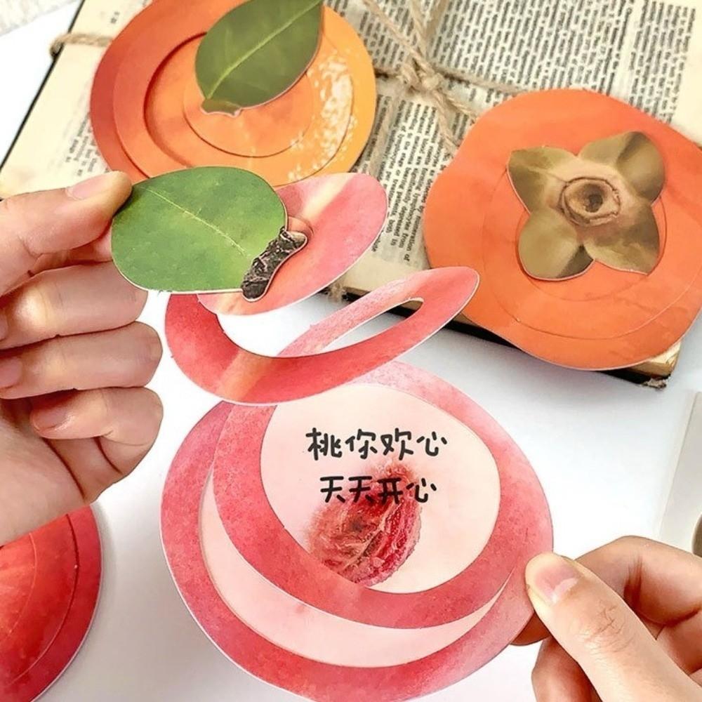 3D Fruit Shaped Greeting Card Foldable Festival Greeting Card Birthday Gift Postcards Festival