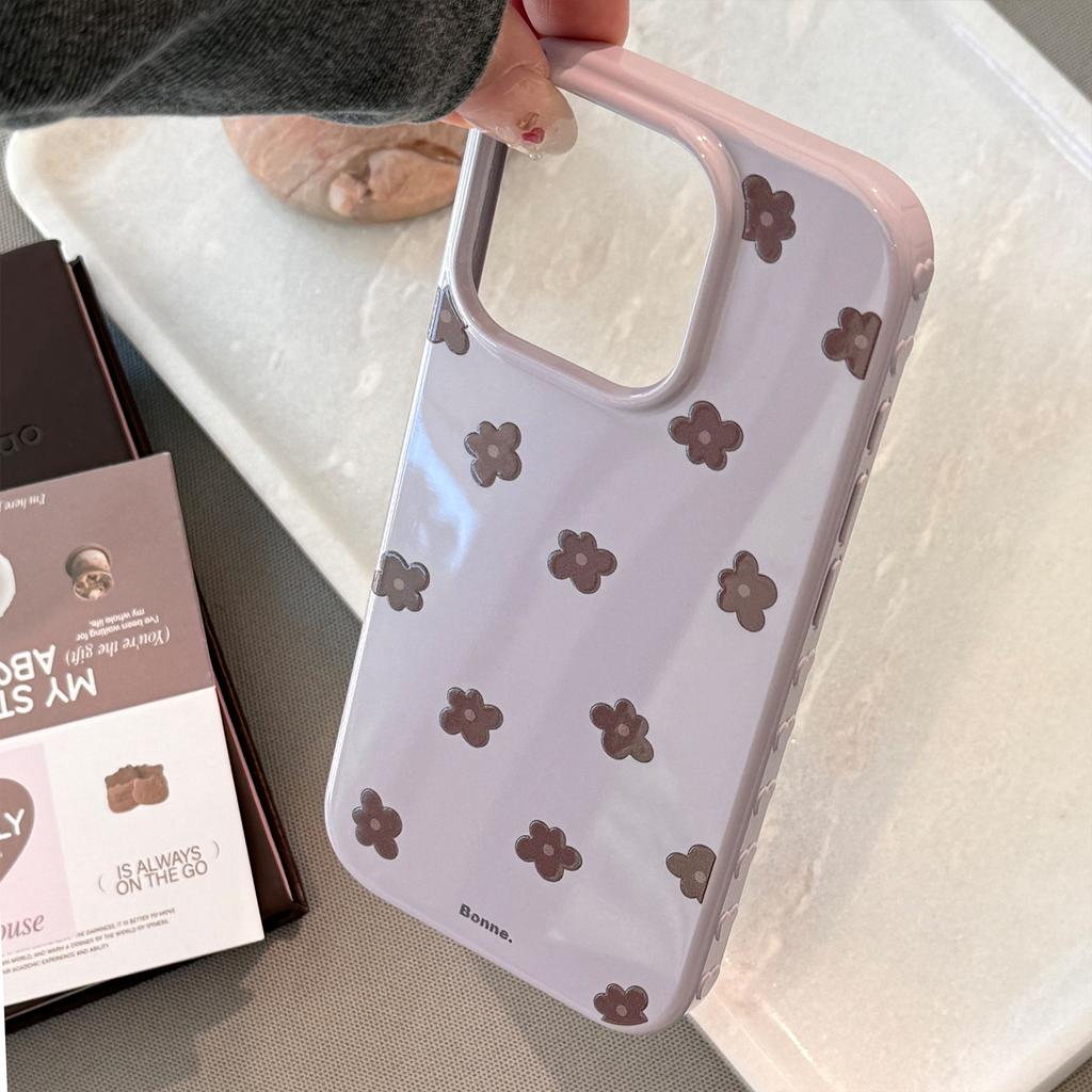 Gentle and Fresh Applicable Apple 17 Mobile Phone Case Iphone16promax Flower 1513 Soft 14 Anti Fall