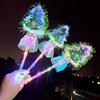 Multi-purpose LED Light-Up Wand Magical Wand Props Christmas Tree Glow Stick Xmas Home Decor