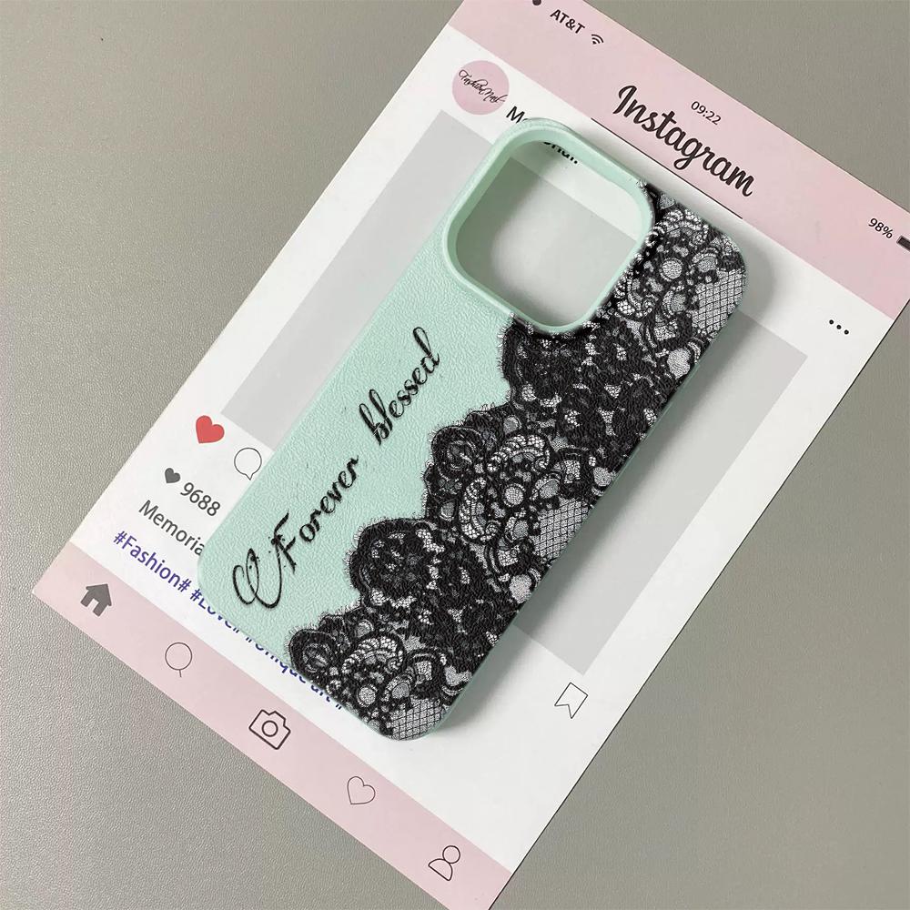 Чехол с кружевным узором для iPhone 13 Чехол iPhone 16 Pro Max 11 15 14 12 17 Pro Max 16 Plus 17Air Силиконовый Мягкий Чехол Funda