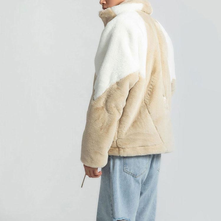 Adidas Повседневная спортивная куртка Originals Trefoil Speed Fur с флисовой подкладкой, унисекс, коричневая, HF0702