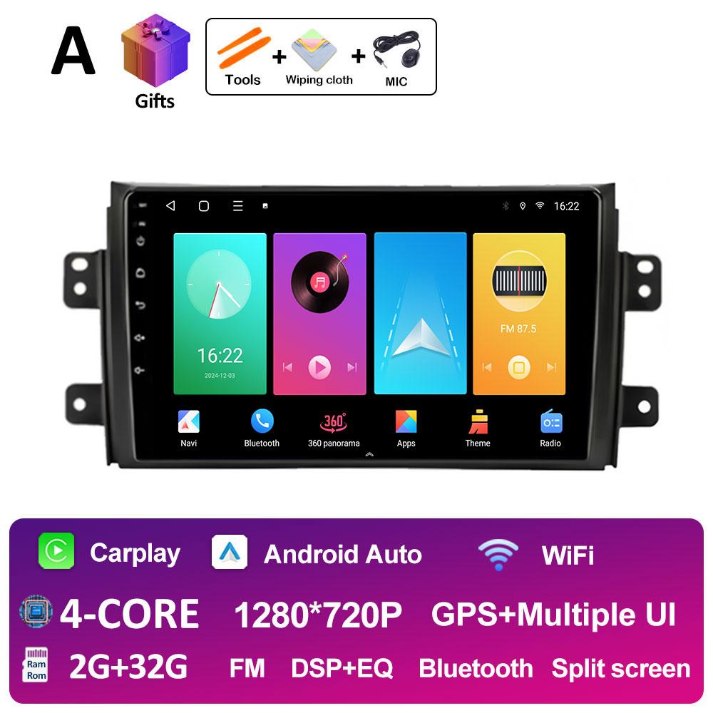 Беспроводная интеллектуальная система Carplay Android для Suzuki SX4 SX 4 2006 2007 2008 2009 - 2013 Bluetooth QLED IPS экран аксессуары