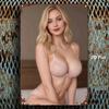 Металлический декор для стены 'Thea Blonde Lady' 8x12 дюймов Арт с губами Декор для дома Спальни