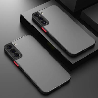 Матовый прозрачный силиконовый чехол для Samsung Galaxy S24 Ultra S23 Plus S22 S21 S20 FE, противоударная броня, жесткий защитный чехол из ТПУ для камеры ПК для Galaxy S24 +