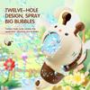 12 Hole Bee Automatic Bubble Gun Electric Bubble Spray Machine Soap Marker Blowing Summer Beach Outdoor Kid Gift Children Toy