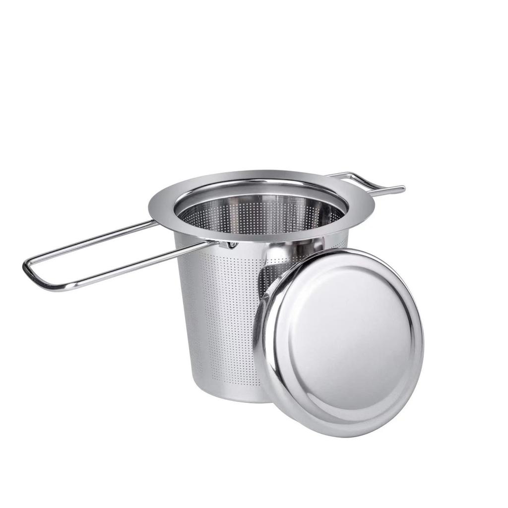 Многофункциональная ручка для заваривания чая, мелкоячеистый фильтр для кофе, ситечко из нержавеющей стали, чашка для заваривания чая, подвешивание, листовой фильтр для специй, 1 шт.