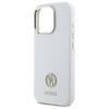Guess GUHCP16LM4DGPH iPhone 16 Pro 6.3" white/white hardcase Silicone Logo Strass 4G