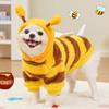 Pet Clothes Dog Cat Supplies Autumn and Winter Bee Transformation Teddy Bigbear French Door Fleece New Medium Dog