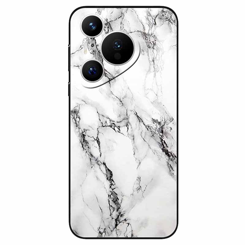 Чехол для Huawei Pura 70 / Pura70 Pro Мягкий Силикон Модный Мраморный Ударопрочный Чехол для Huawei Pura 70 Ultra P 70 Pro+ TPU Чехол