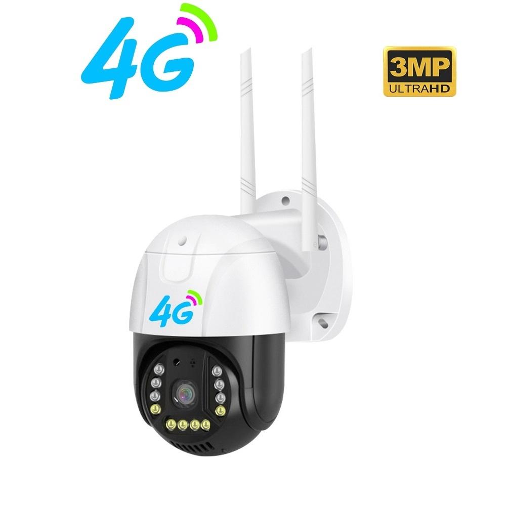 4G/WiFi Сетевая камера - 5 МП HD объектив, Умное ночное видение, Водонепроницаемая и сигнализация, Камера видеонаблюдения