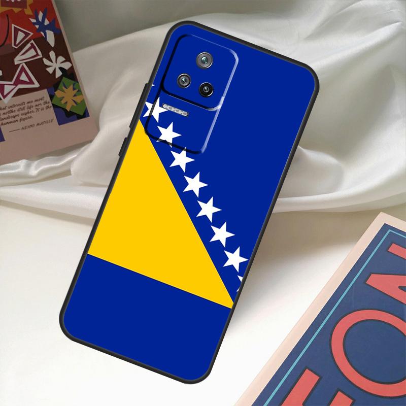 Bosnia Flag Funda For POCO M6 Pro X3 X4 X5 X6 M5s F3 F5 Xiaomi 13T Pro 12T 11T 12 13 Lite 14 Ultra Case