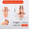 Single/Double Layers Laser Cutting Nozzle Bevel Cutting Nozzle  For Fiber Cutting Machine
