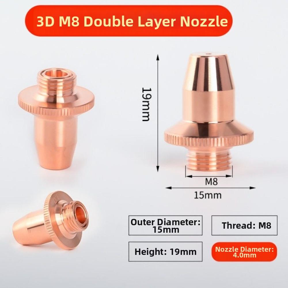 Single/Double Layers Laser Cutting Nozzle Bevel Cutting Nozzle For Fiber Cutting Machine