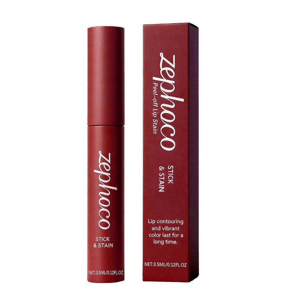 Berry Tint Peel-Off Lip Liner Pen Long-Lasting, Easy Apply, Hydrating Peelable Lip Color