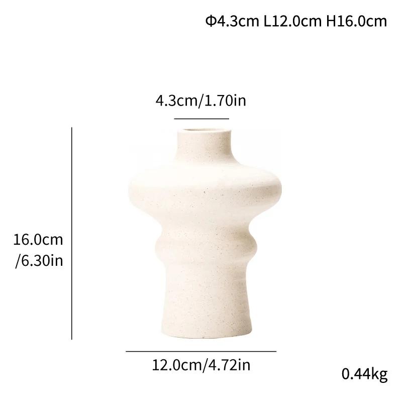 Простые обожженные керамические вазы, украшения для гостиной, орнаменты, сухоцветы, живые цветы, ваза для гидропонных цветочных композиций