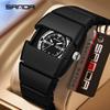 SANDA 9503 Quartz Watch Creative Wristwatch Simple Waterproof Casual Watches for Man reloj hombre Fashion Men's