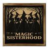Skeleton And Ghost Painting Spooky Halloween Wooden Decorative Painting, Retro Gothic and Bleeding Rose Canvas Indoor Wall Hanging Prints, Waterproof