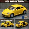 W1271/36 Фольксваген Новый Жук Седан Игрушечная Машинка Для Детей RMZ CiTY Металлическая Модель С Подтягивающимся Механизмом Коллекция Подарок Мальчику