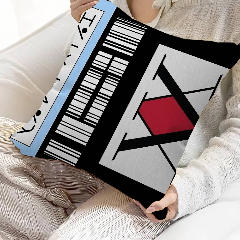 Anime Hisoka Hunter X Hunters Pillow Cushion Cover Pillowcase Living Room Sofa Home Decor