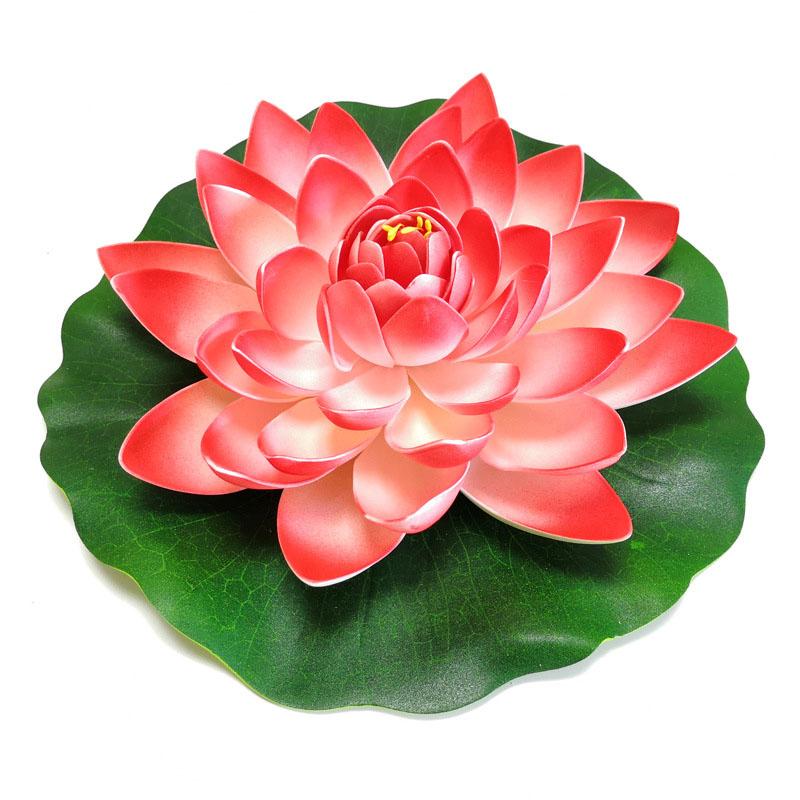 10/17/28/40/60см Лотос Искусственный Цветок Плавающий Поддельный Растение Лотоса Реалистичная Кувшинка Микро Ландшафт для Пруда Садовый Декор