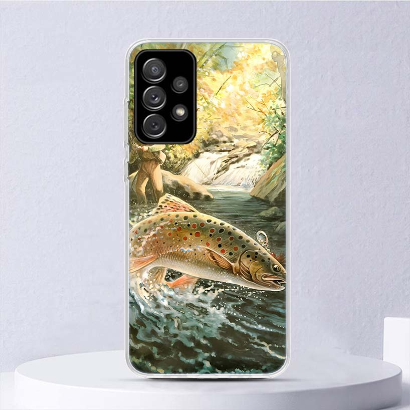 Рыбалка на карпа Удочка Крючок Мягкий чехол Для Samsung Galaxy A16 A15 A14 A13 A56 A55 A54 A53 Чехол для телефона A36 A35 A34 A33 A26 A25 A24
