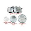 7Pcs front and rear car logos hub center cover steering wheel sticker For BMW F48 E60 G23 F16 E36 X5F25 G38 F06 F22 E93 E46 G31