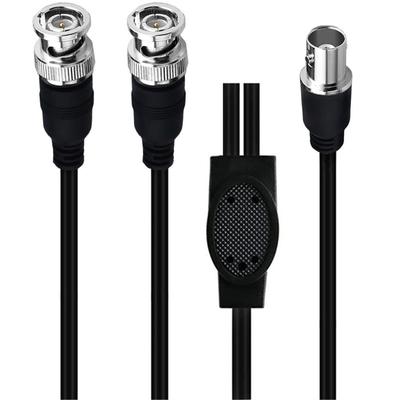 Кабель-удлинитель с разъемом «мама» на «папа», коаксиальный кабель BNC «папа» на «мама»/BNC «мама» на «мама», разветвитель 1 к 2, провод