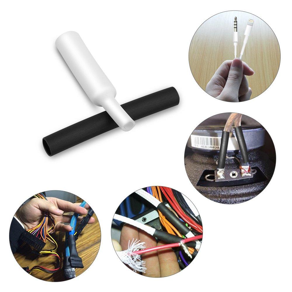 320 шт. водонепроницаемая термоусадочная трубка, коэффициент усадки 3:1 комплект термоусадочной обертки, изоляционный рукав для провода электрического соединения, кабеля